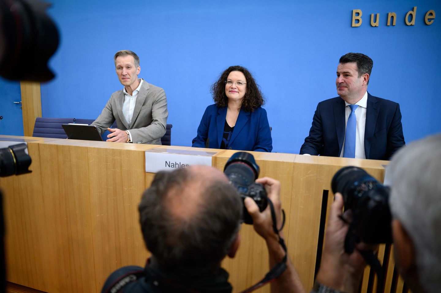 Daniel Terzenbach, Andrea Nahles, Hubertus Heil