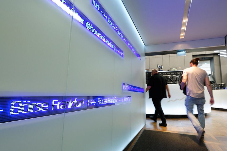 Handelssaal der Börse in Frankfurt