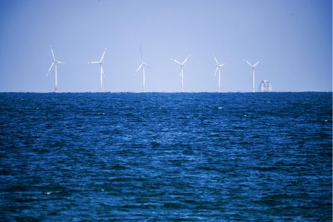 Offshore-Windpark vor der deutschen Ostseeküste