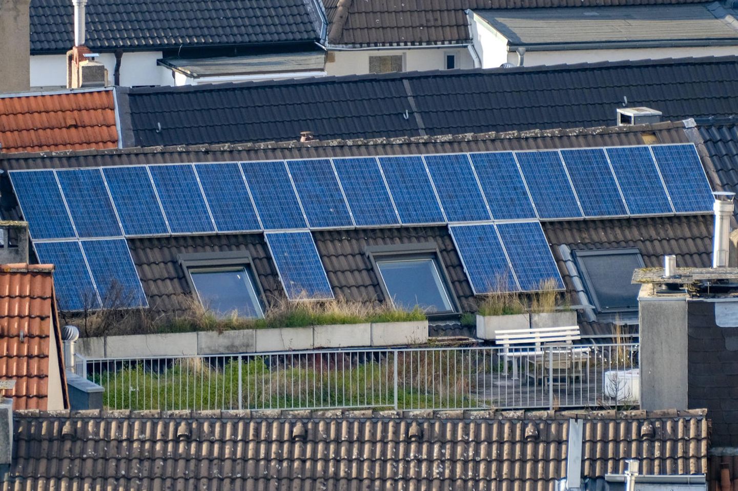 Photovoltaik-Anlage auf einem Miethaus