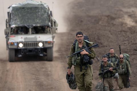 Israelische Soldaten bei den Golan-Höhen