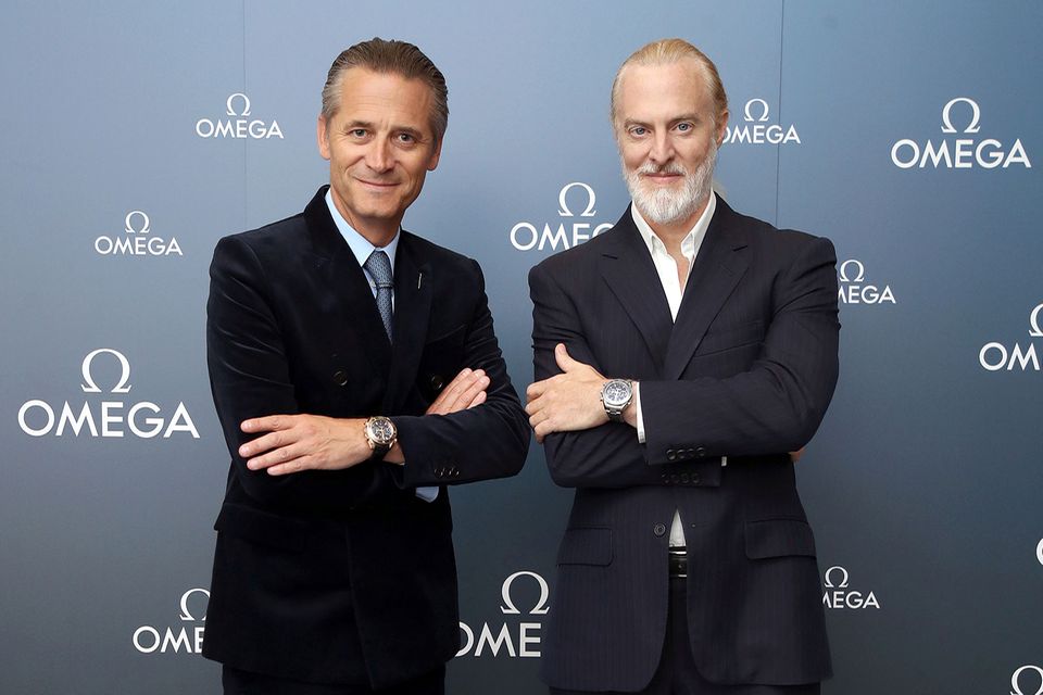 Treue Partnerschaft: Omega-CEO Raynald Aeschlimann und Victor Vescovo (r.)