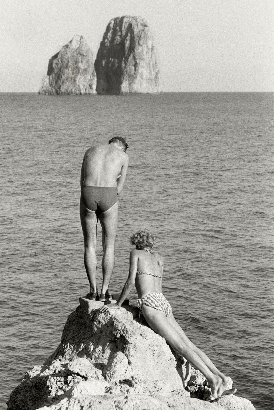 Capri, 1955: Bei Motiven wie dieser Strandszene ging es List weniger um technische Perfektion denn um „Magie“.