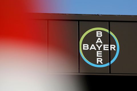 Das Logo des Pharmakonzerns Bayer