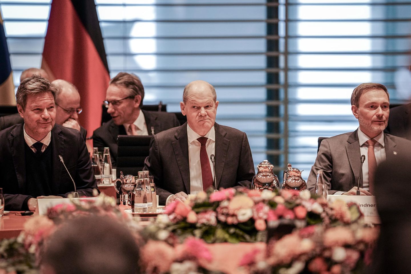 Robert Habeck, Olaf Scholz und Christian Lindner
