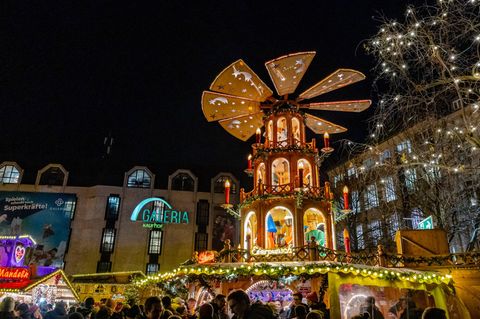 Weihnachtsbummel auf dem Weihnachtsmarkt in der Münsteraner Innenstadt