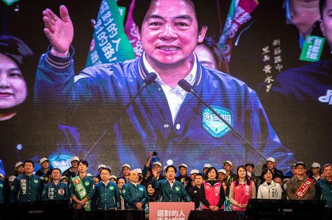 Der Präsidentschaftskandidat der Regierungspartei DPP, Lai Ching-te
