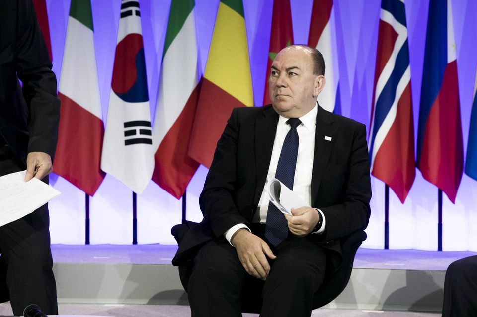 Axel Weber 2019 auf einer Konferenz des französischen Wirtschaftsministeriums