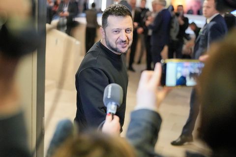 Präsident Wolodymyr Selenskyj auf dem Weltwirtschaftsforum in Davos