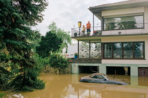 Ahrweiler am 15. Juli 2021, einen Tag nach der Katastrophe: Die Schäden durch das Hochwasser wurden auf 40 Mrd. Euro geschätzt   