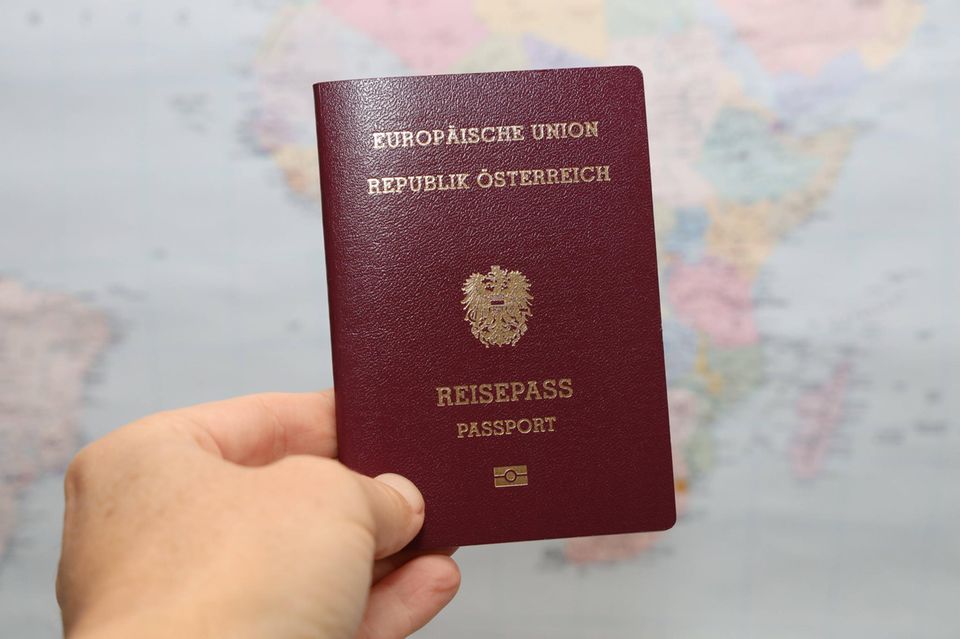 Ein Reisepass der Republik Österreich
