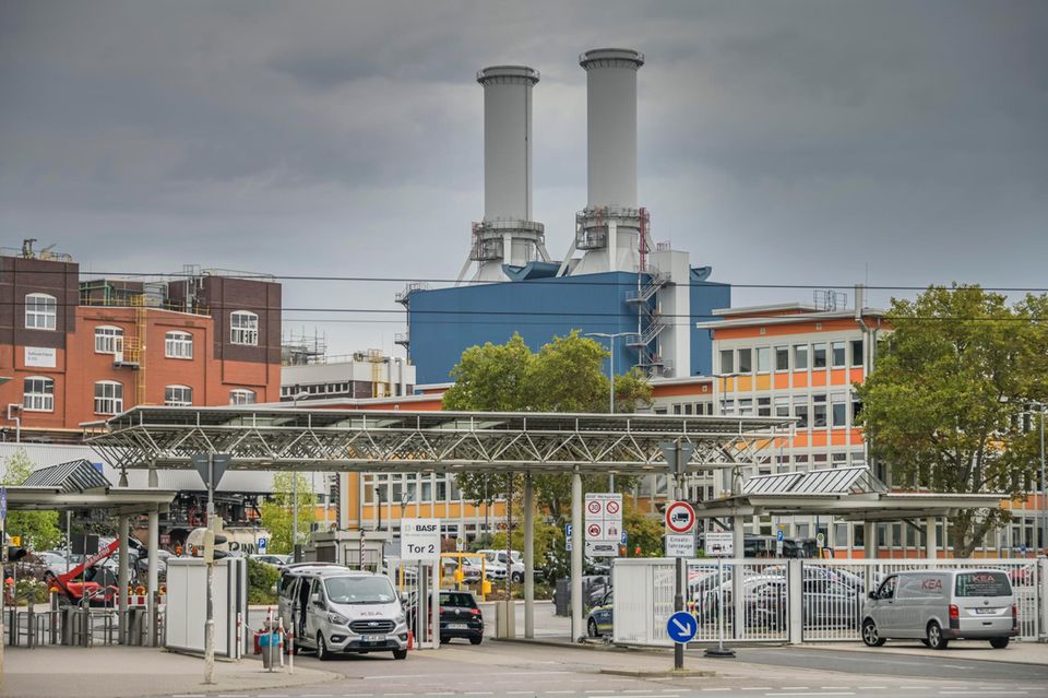 Das BASF-Firmengelände in Ludwigshafen