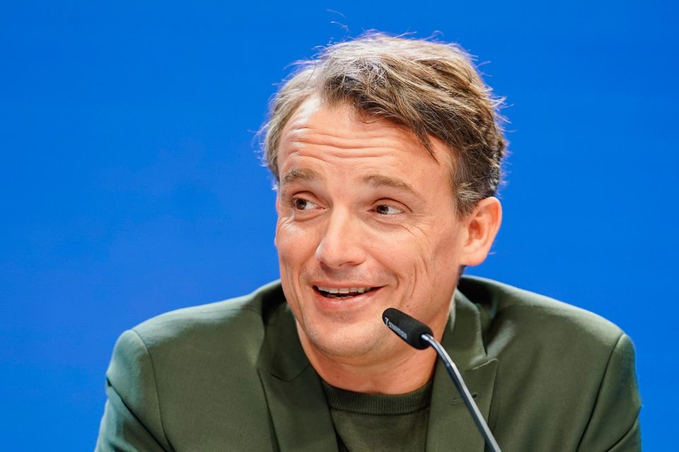 SAP-Vorstandschef Christian Klein bei der Bilanzpressekonferenz am Mittwoch