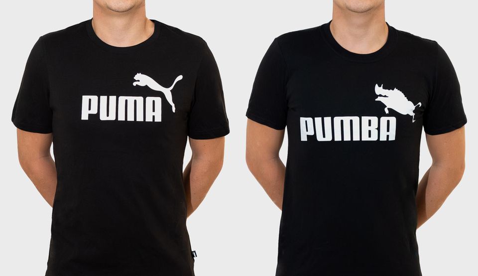 „Pumba“ statt „Puma“ und ein Abdruck des Warzenschweins Pumbaa aus Walt Disney’s „König der Löwen“ statt der springenden Wildkatze – das kann man lustig finden. Dem Hersteller des Originals ist eher nicht zum Lachen zu Mute, denn hier werden wesentliche Strukturmerkmale des Firmenlogos kopiert: dieselbe Schriftart, das springende Tier. Der gute Ruf der bekannten Marke werde in unlauterer Weise ausgenutzt, befand ein Gericht und untersagte dem Anbieter der Parodie, die T-Shirts weiter zu vertreiben.
