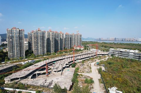Baustelle von Evergrande in China