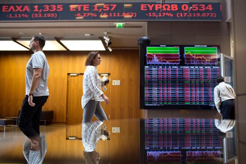 Die Athener Börse im Jahr 2018