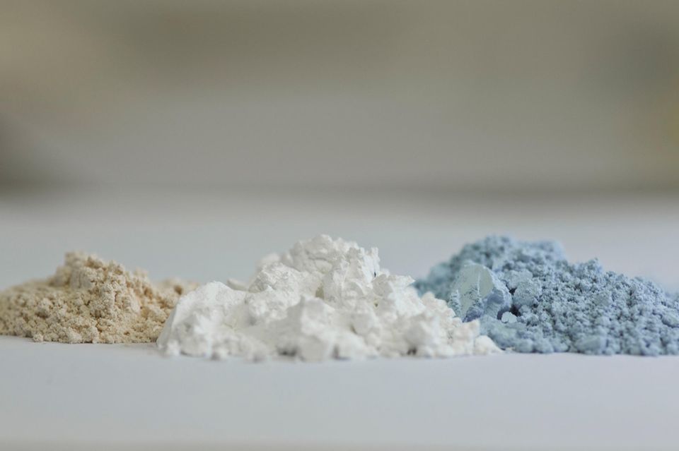 Die seltenen Erden Ceroxid, Yttriumoxid und Neodymoxid