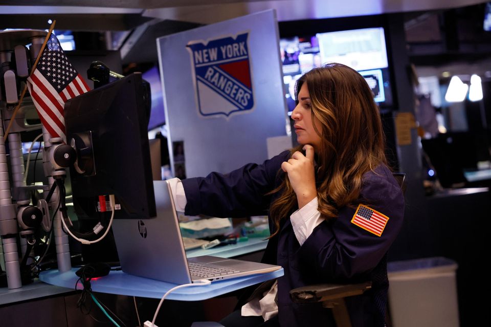 Aktienhändlerin an der New Yorker Börse