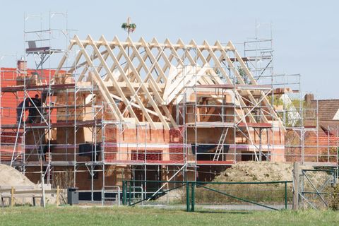 Ein Haus im Bau