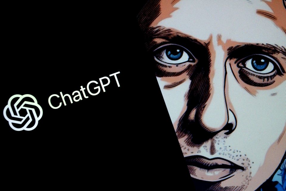Illustration des OpenAI-Chefs Sam Altman