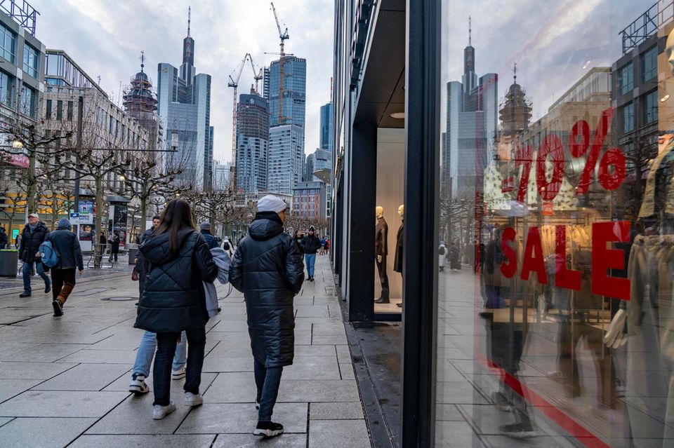 Fußgängerzone Zeil in Frankfurt