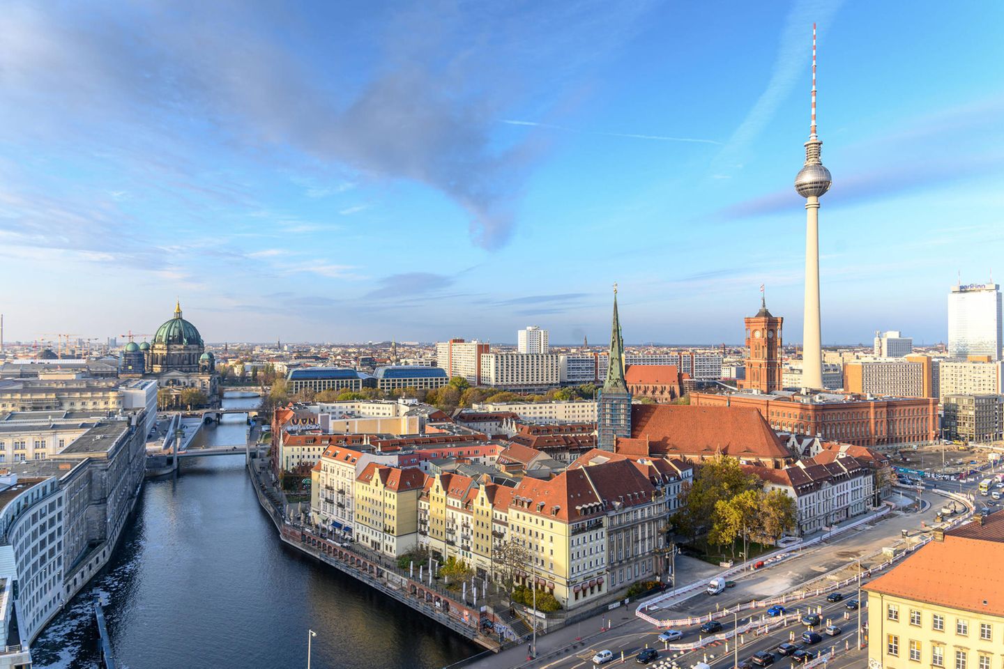 Blick auf Berlin mit dem Berliner Fernsehturm