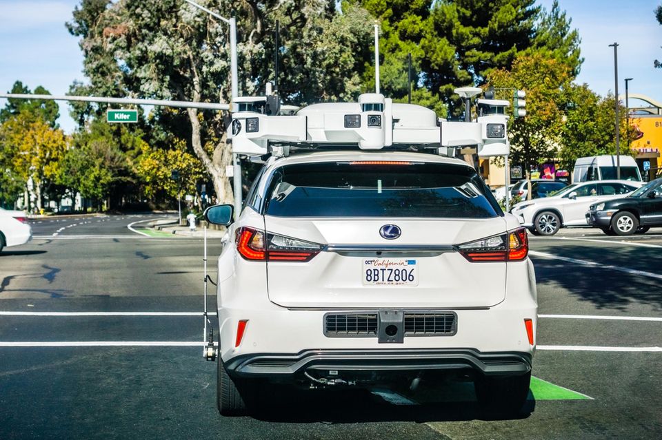 Ein Testfahrzeug von Apple