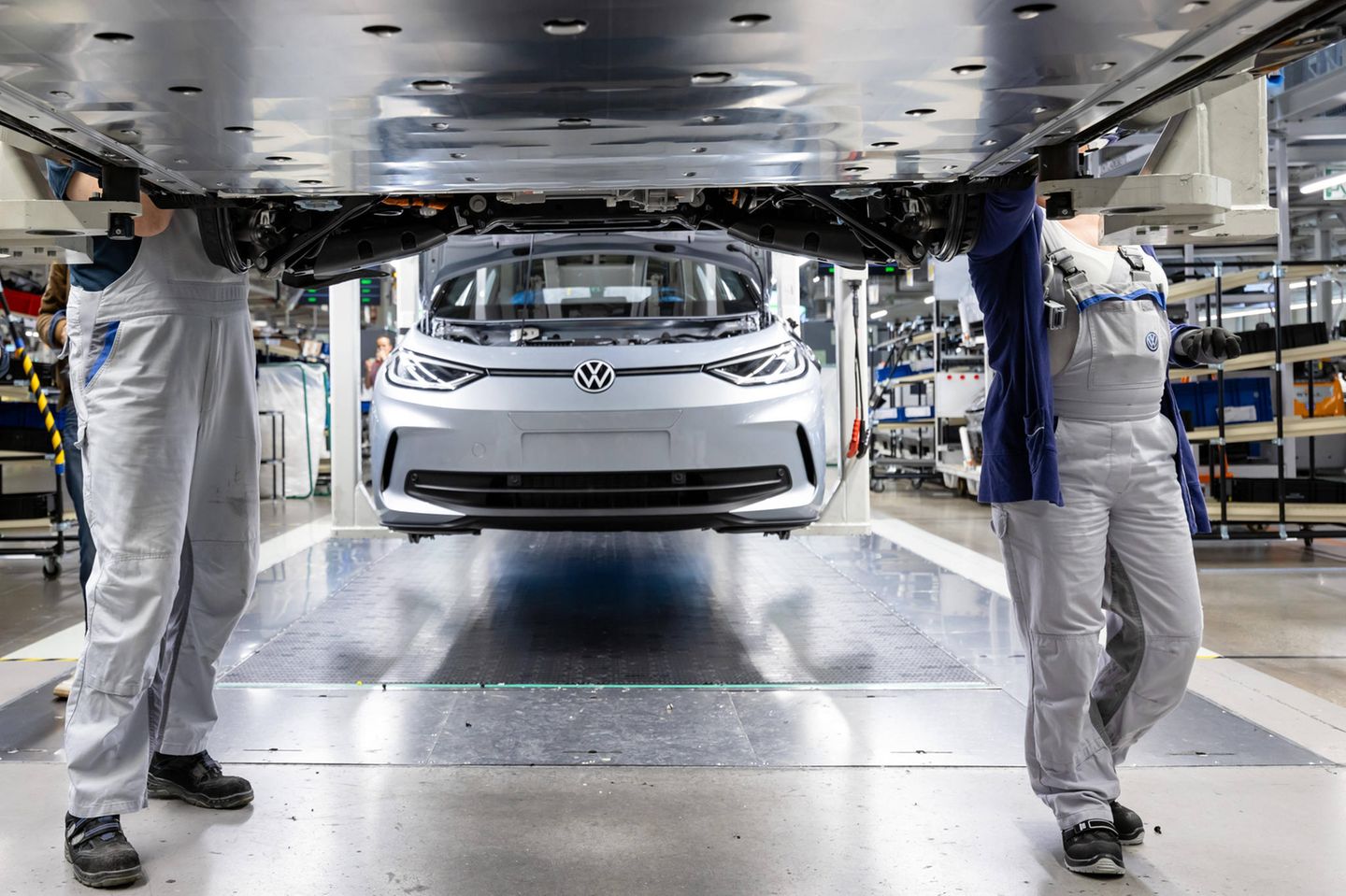VW-Produktion in Zwickau: die deutschen Autobauer sollte man bei der Zukunft der Mobilität nicht abschreiben