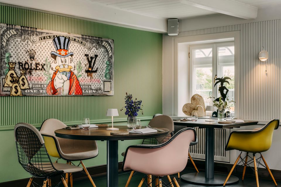 Charmant: Das lebendige Design des Restaurants „Bodendorfs“ bricht sympathisch mit den Optik-Klischees der Sternegastronomie