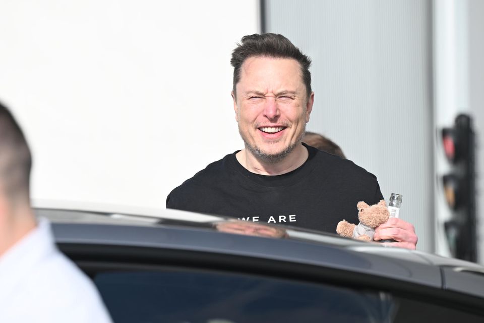 Tesla-CEO Elon Musk in Grünheide