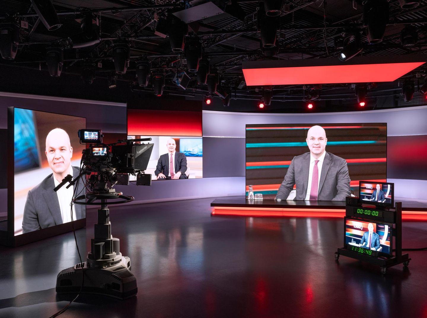 Aufnahmen von Marcel Fratzscher im Studio