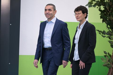 Die Biontech-Gründer Ugur Sahin (li.) und Özlem Türeci
