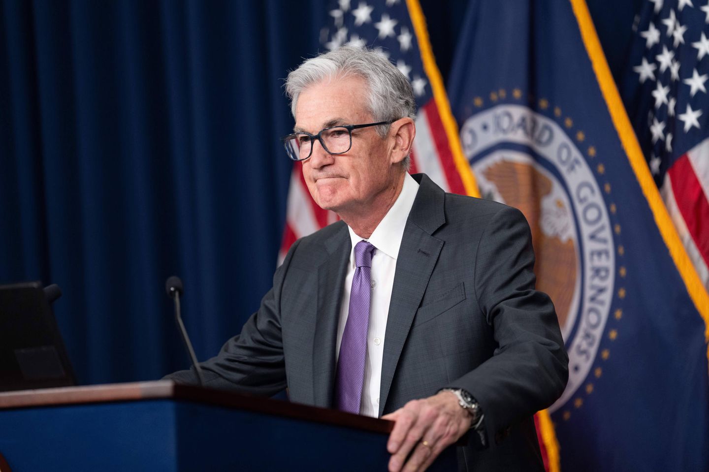 Fed-Chef Jerome Powell erwartet noch einen holprigen Weg, bis die Inflation den Zielwert von 2 Prozent erreicht