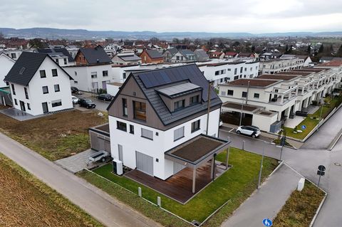 Neue moderne Wohnhäuser in Gäufelden, Baden-Württemberg