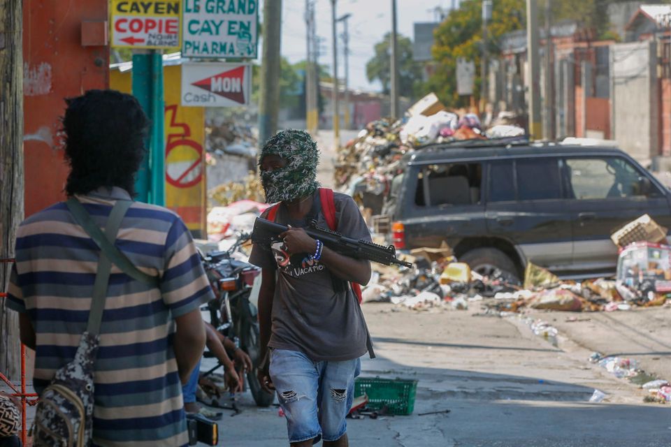 Gangmitglieder Anfang März in Port-au-Prince