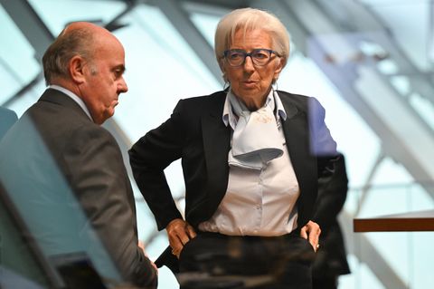Christine Lagarde und Luis de Guindos in der EZB-Zentrale