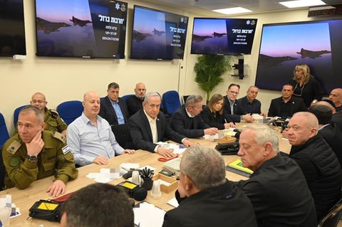 Sitzung des israelischen Kriegskabinetts