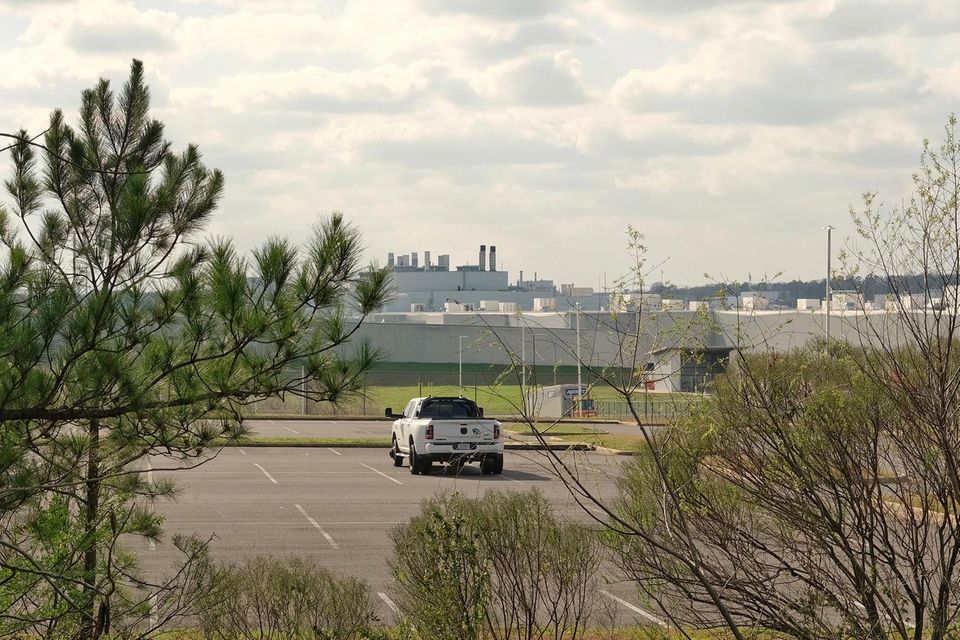 Blick auf das Mercedes-Werk in Alabama