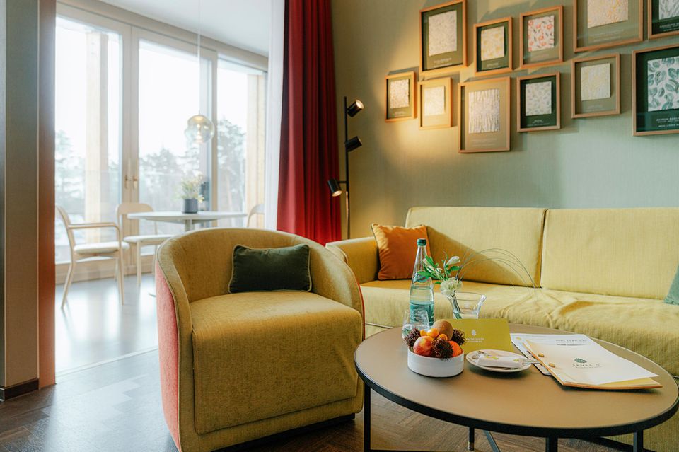 Ein Premiumzimmer in den Waldkliniken Eisenberg