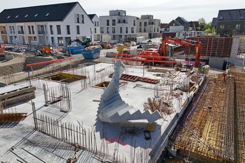 Ein Haus wird neu gebaut
