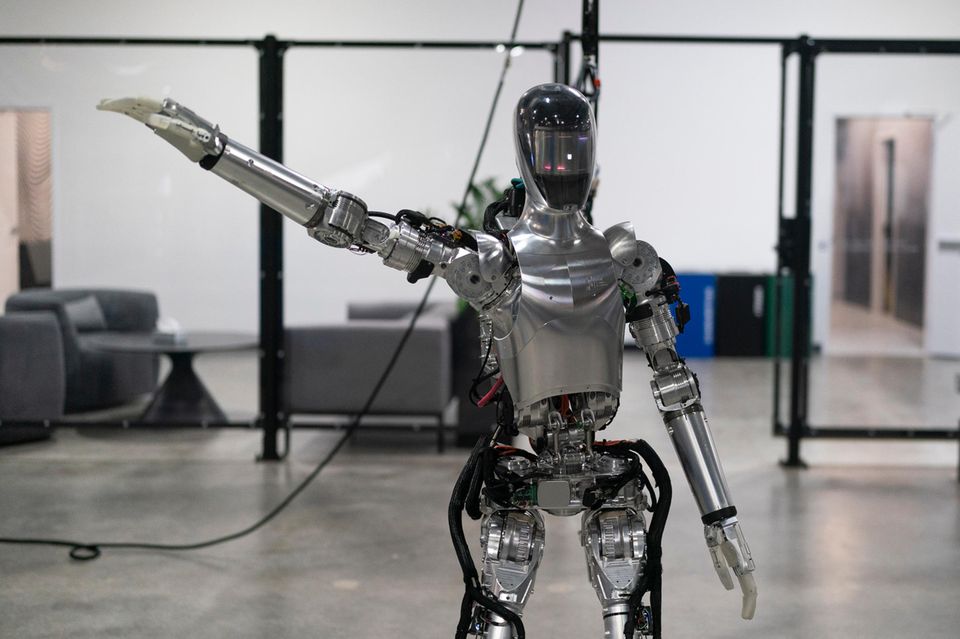 Der KI-gesteuerte, humanoide Roboter Figure 01