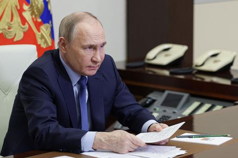 Der russische Staatspräsiden Wladimir Putin im Kreml