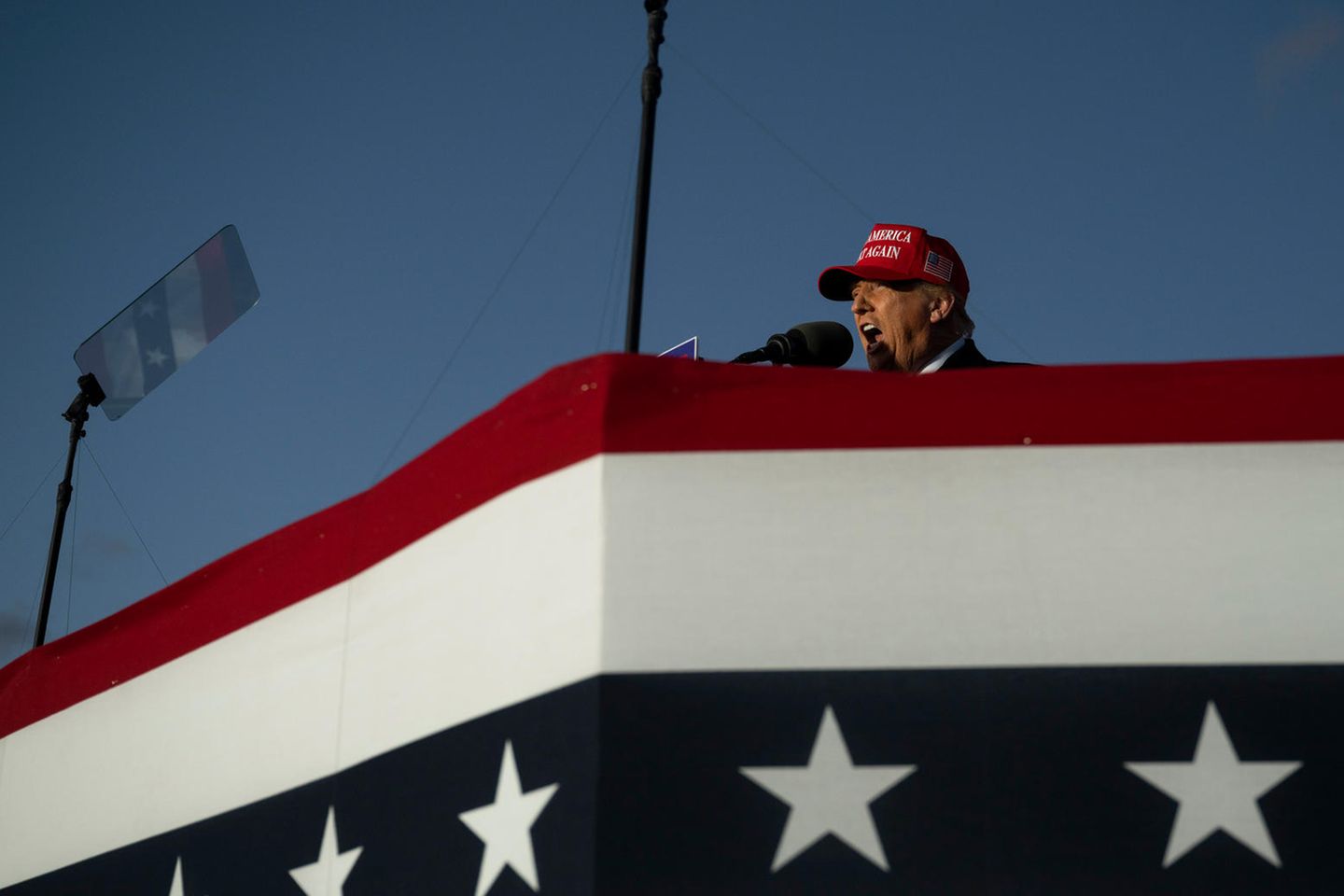 Donald Trump bei einem Wahlkampfauftritt