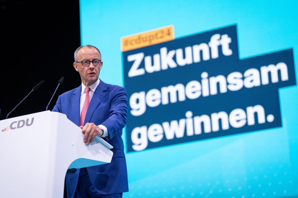 Friedrich Merz spricht beim CDU-Parteitag