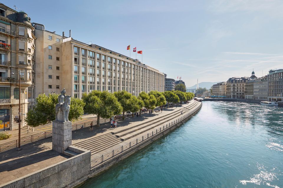 Das „Mandarin Oriental“ in Genf liegt direkt am Wasser