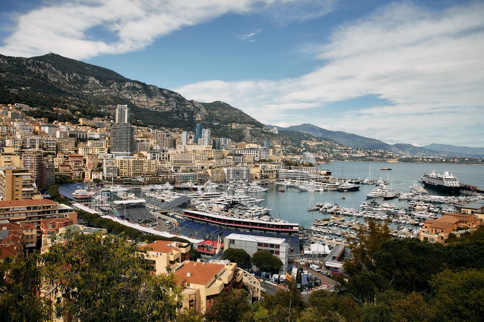 Blick über das Fürstentum Monaco