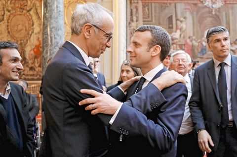 Da waren sie noch eng: Pisani-Ferry mit Emmanuel Macron