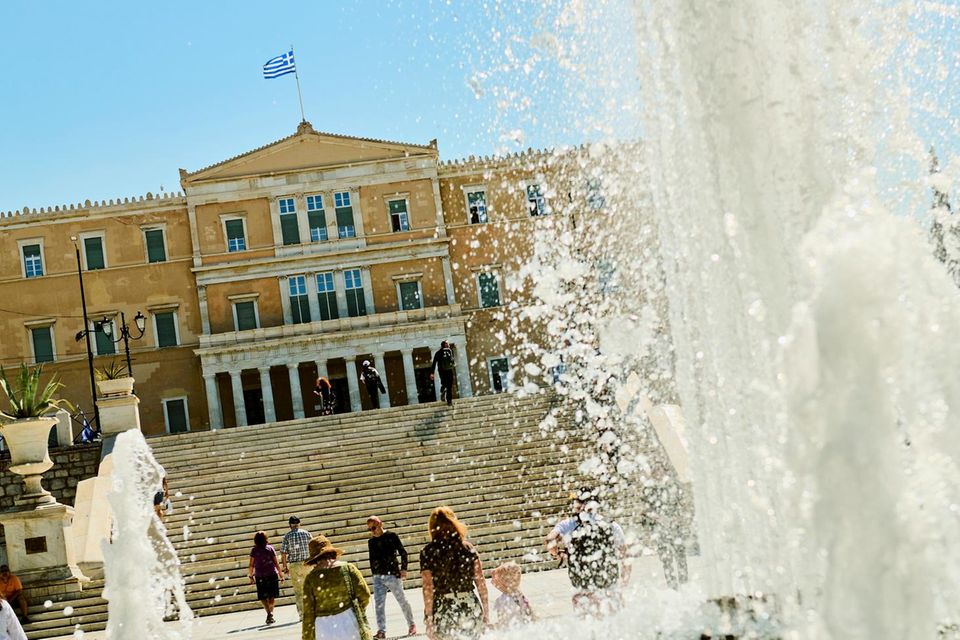 Griechisches Parlament am Athener Syntagma-Platz