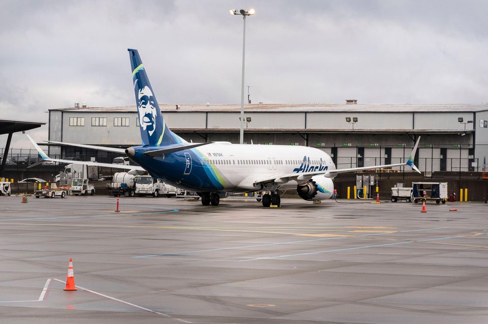 Boeing am Flughafen von Seattle