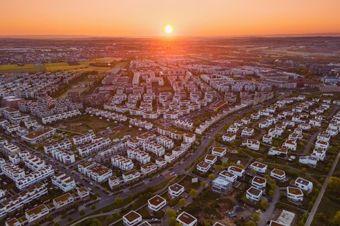 Häuser auf dem Frankfurter Riedberg